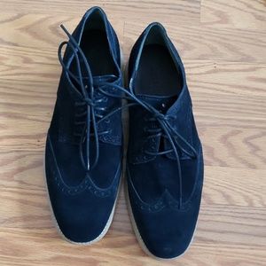 Cole Hann suede wingtip